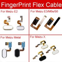 Home Button For Meizu Blue Charm E2 E3 X M6s S6 Metal Key Return Button Fingerprint Sensor Flex Cable Ribbon Replacement Repair