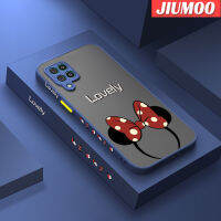 JIUMOO เคสปลอกสำหรับ Samsung กาแลคซี M62 F62ลายการ์ตูนน่ารักเคสนิ่มป้องกันคลุมทั้งหมดปลอกซิลิโคนแถบคาดศีรษะบางมีน้ำค้างแข็งโปร่งใสแข็งขอบสี่เหลี่ยมกันกระแทก