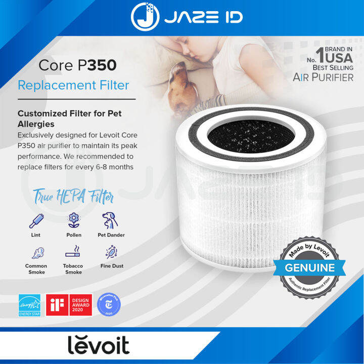 Levoit Core P350 Pet Replacement Filter True HEPA H13 Original Filter ...