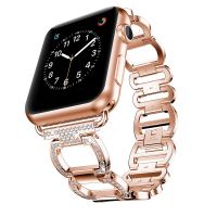 Luxury Metal Diamond Bracelet for Apple Watch Band 49 44 41 42mm for iwatch 8 7 SE 6 5 4 3 38 45 40mm Stainless Steel Loop Strap