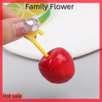 Family Flower Flash Sale ส้อมจิ้มผลไม้รูปการ์ตูน26ชิ้น/เซ็ตส้อมเค้กผลไม้แบบพกพาส้อมพลาสติก