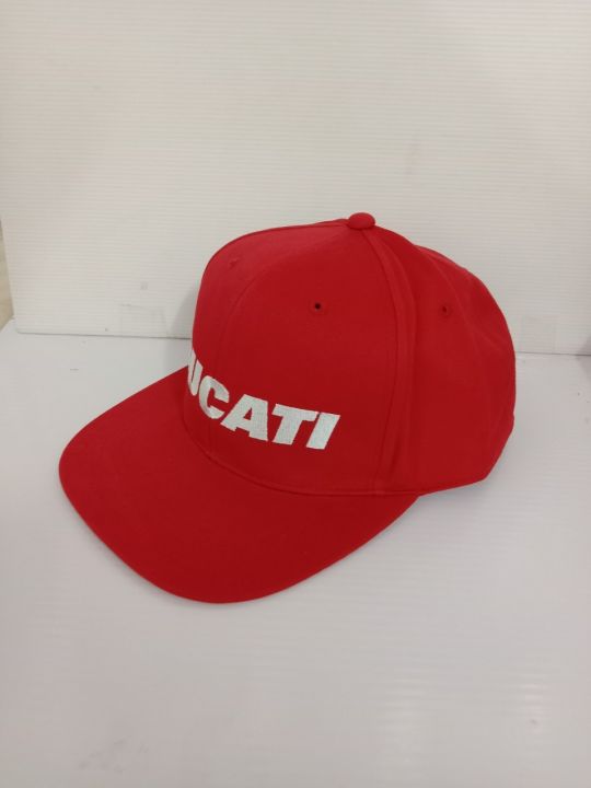 ducati-หมวกแก๊ปปีกแบนทรงฮิพฮอพ-dct50-002lgสีแดง