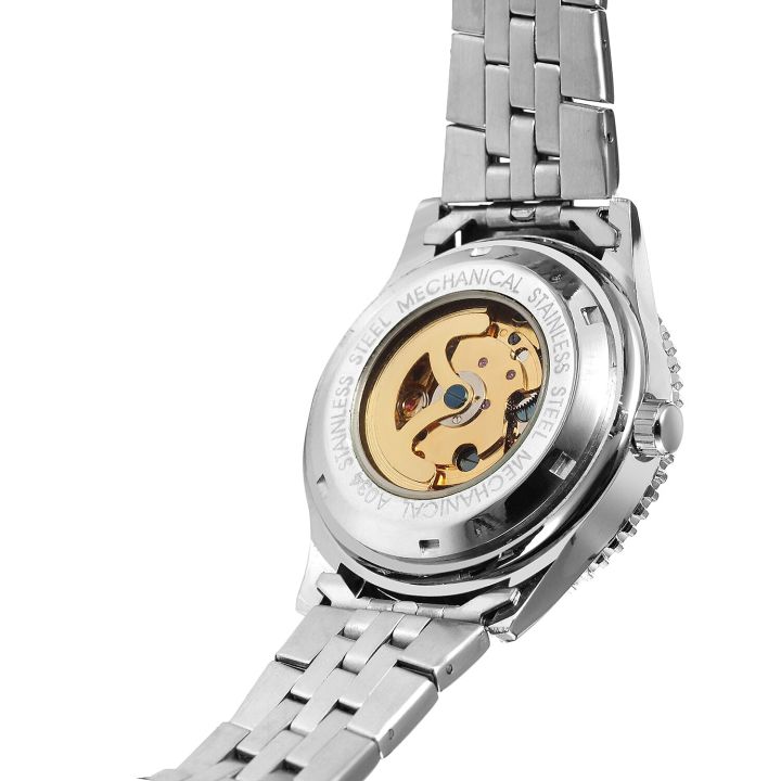 men39ธุรกิจ-jaragar-s-นาฬิกาที่สายแบบพับนาฬิกาข้อมือทางกลนาฬิกาอัตโนมัติ