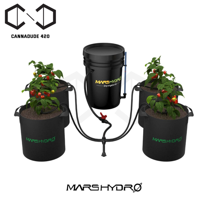 ส่งฟรี-mars-hydro-drip-irrigation-kit-5-gallon-bucket-watering-system-ระบบรดน้ำอัตโนมัติ-mars-hydro