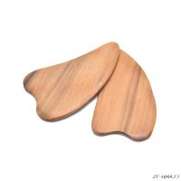 【CW】 Natural wood Gua sha Stone Face Massager Scrapers Tools For Face Neck Back Body