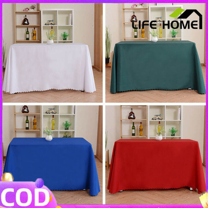 Tablecloth Rectangle Hotel Table Cover For 4 6 8 Seater Table Skirt Party Decoration Table Cloth