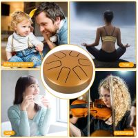 【cw】 6 Tongue Drum Percussion Children Instrument with Drumsticks for Practice Performance 【hot】 1