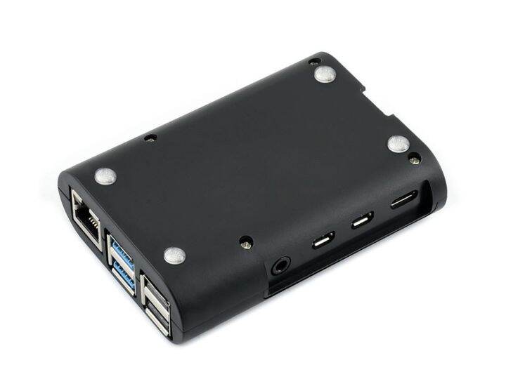 new-fuchijin77-เคส-abs-waveshare-สำหรับ-raspberry-pi-4พร้อมพัดลมทำความเย็น