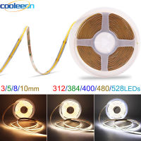 5m Flexible 12V 24V LED COB Strip Light Bar 3000K 4000K 6000K White Color RA90 FOB LED Lihts Linear Tape for Kitchen Room Decor