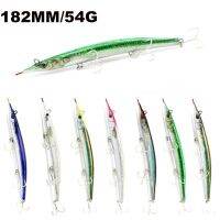 MINICO กลางแจ้ง Tackle 182mm 54g Nedlefish Lure เบ็ดปลา ตกปลาคาร์พ ดินสอน้ำเค็มเหยื่อ