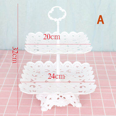Carmelun ชั้นวางแท่นตั้งเค้กสไตล์ยุโรปถาดรองคัพเค้กผลไม้อุปกรณ์ตกแต่งงานวันเกิด