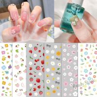 【hot sale】 ◈✳♦ B50 ?Summer Nail Sticker Peach Animal Heart Star Smile Designs DIY Stickers For Manicure Nails Art Decoration Tools美甲