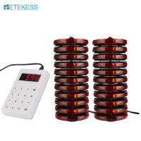 Retekess TD158เพจเจอร์สำหรับร้านอาหาร,กันน้ำใบ้สัมผัสปุ่มกด,ระบบร้านอาหารBuzzer,20รถไฟเหาะเพจเจอร์สำหรับคริสตจักรเนอสเซอรี่,กาแฟ,บาร์,คลินิก,สำนักงาน,รถบรรทุกอาหาร