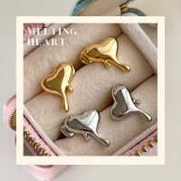 LAC.COLLECTION -  Melting Heart Stud Earrings  ต่างหูก้านเสียบรุ่นใจละลาย?