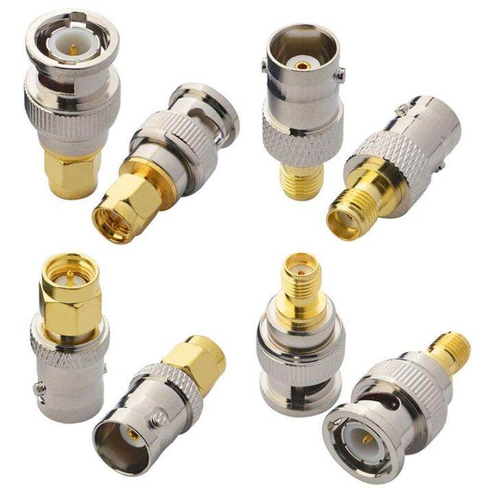SMA to BNC Kits 2 Set RF Adapter Connector Kits for SDR Ham Radio Baofeng UV5R UV82 V5R5 Two