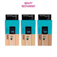 (1กล่อง=6 ซอง) MAYBELLINE FIT ME MATTE + PORELESS LIQUID FOUNDATION  เมย์เบลลีน รองพื้น ฟิต มี ซอง เนื้อแมทท์