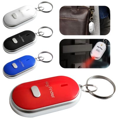 Mini Whistle Anti Lost KeyFinder Alarm Wallet Tracker สมาร์ทกระพริบ Beeping Remote Locator พวงกุญแจ Tracer Key Finder LED