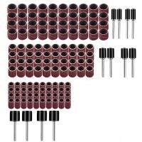 132pc 1/8－ชุดแขนกลองขัด 120 Grit Electric Mill Dedicated Sandpaper Circle สําหรับเครื่องมือโรตารี่