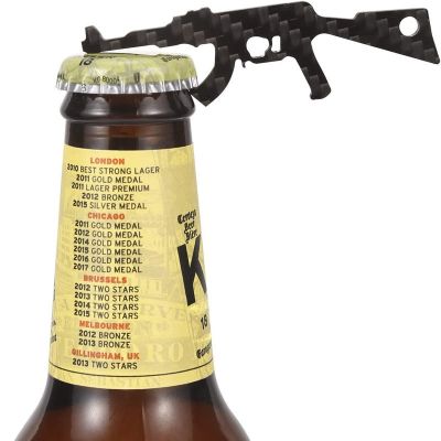 Carbon Fiber Beer Wine Bottle Opener Kitchen Gadgets Accessories Shark And AK47 Gun Attractive Appearance Design