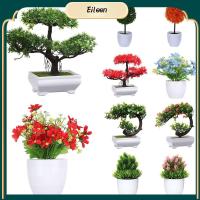 EILEEN 1 Set หัตถกรรม ดอกเบญจมาศแฮนด์เมด เครื่องประดับเดสก์ท็อป บอนไซประดิษฐ์ พืชเหมือนจริง กระถางจำลอง ของตกแต่งบ้าน