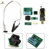 ไบออสโปรแกรมเมอร์ USB + ชิป SOIC8อะแดปเตอร์แฟลช EEPROM ชุด CH341A 24/25ชิป