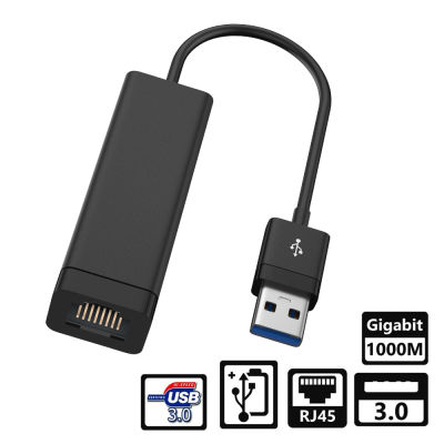 สายเคเบิลเครือข่าย USB USB 3.0 ถึง Ethernet RJ45 ตัวแปลงอะแดปเตอร์เครือข่าย Realtek USB 2.0 Ethernet Adapter สายเคเบิล USB Ethenet สำหรับ Apple Mac OS.Win11,Win10,PS5,PS4,Xbox Series X/S