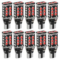 【LZ】⊕  10PCS/2PCS/4PCS T15 W16W 921 LED Bulbs Car Turn Signal Reverse Back Up Brake Lights Red Yellow White Auto Interior Lamp 15SMD