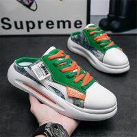 thin heel Bicolor shoes man sneakers Running vip luxury brand super comfortable mens shoes sport temis sabot loofers YDX2