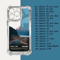 เคสโทรศัพท์มือถือแบบนิ่ม TPU ใส กันกระแทก กันรอยกล้อง พร้อมปุ่มกด สําหรับ IPhone 11 14 13 12 Pro Max XS Max X XR 7+ 8 6 6S Plus