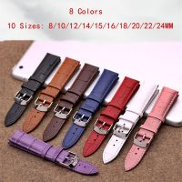 fgjdtrdh Genuine Leather Watchbands 8/10/12/14/16/18/20/22/24 mm Watch Steel Pin buckle Band Strap High Quality Wrist Belt Bracelet Tool