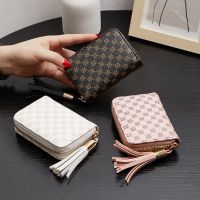 【CW】✟◎  Woman Fashion Tassel Card Holder 2023 New Female Printing Credit Cover Multi-card Exquisite Document Porte Carte