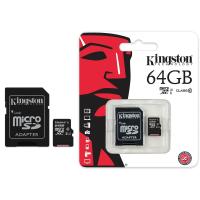 64 GB MICRO SD CARD KINGSTON CLASS 10  รับประกันของแท้ ฟรีค่าจัดส่ง Kerry Express ส่งด่วนส่งเร็วทันใจ Kerry Express