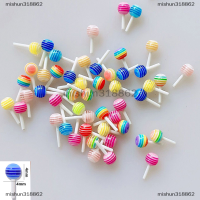 mishun318862 30pcs ผสมสีน่ารัก Lollipop Candy MINI Nail Art ตกแต่ง3D DIY NAIL Charm