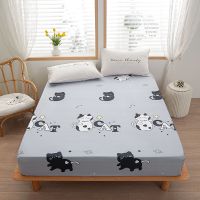 【hot】！ 1pc 100 polyester printing fitted sheet Mattress set with corners and elastic band bed pillowcases need order