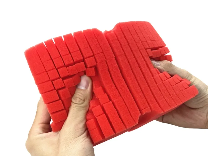 Lucullan Large Cross Cut Durable Soft Foam Grid Sponge Rinseless Absorbent  Easy Grip Non Scratch Car