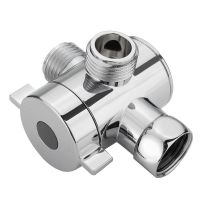 1/2 inch 3-Way T-adapter Diverter Valve Adjustable Shower Head Arm Mounted Diverter Valve Bathroom Hardware Accessory