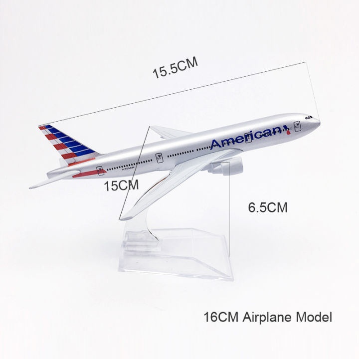 american-airlines-b777-plane-model-boieng-777-die-cast-metal-aircraft-airplane-model-toy-16cm