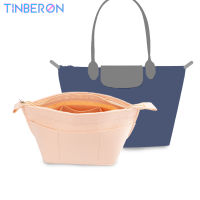 TINBERON Felt Cloth กระเป๋าแต่งหน้าจัดระเบียบกระเป๋าเครื่องสำอางกระเป๋าด้านในความจุสูง12กระเป๋าใส่ Dumpling Shape กระเป๋าเดินทาง Liner