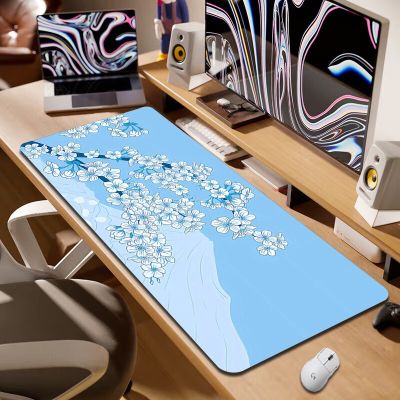 Cherry Blossom XXL Rubber Mousepads Large Gaming Mousepad Keyboard Mat Mouse Mat Sakura Desk Mat Mouse Pad For Computer Deskmat