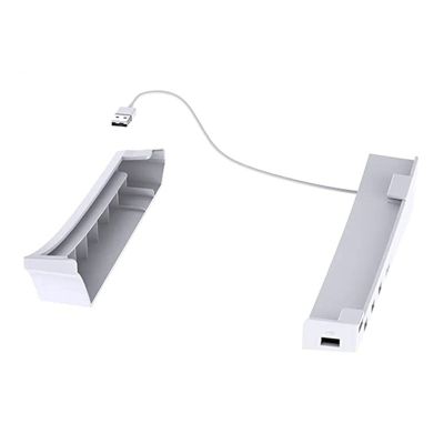 Horizontal Stand for PS5 with 4 USB Extension, Cabinet Console Laydown Holder, for Playstation 5 Disc &amp; Digital Edition