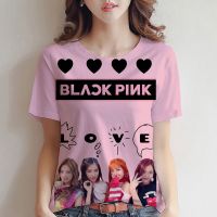 2023 NewNew Style Top BLACKPINK Girl Group Pattern เสื้อยืดแขนสั้น