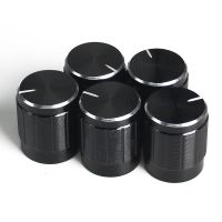 10PCS WH148 15*17mm Potentiometer Knob Cap Black Aluminum Alloy Knob Caps