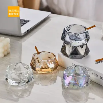 Personality Fashion European Creative Crystal Glass Ashtray Modern