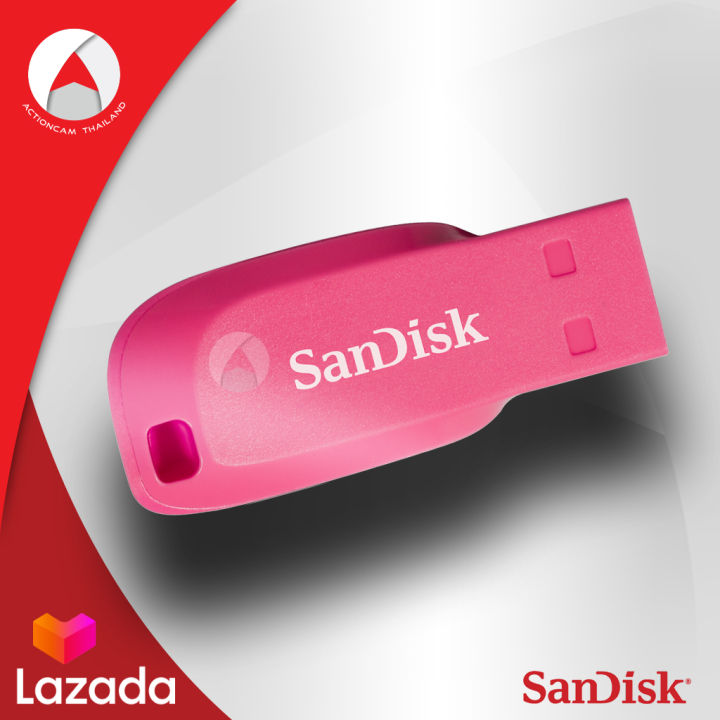 sandisk-cruzer-blade-usb-2-0-แฟลชไดร์ฟ-32gb-sdcz50c-032g-b35pe-pink-เมมโมรี่-แซนดิส-แฟลซไดร์ฟ-ประกัน-synnex-รับประกัน-5-ปี