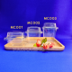 กล่องพลาสติกใส กล่องเหลี่ยมPET กล่องขนม M001,M002,M003 แพ็ค50ชุด ฿140-160