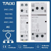 บ้าน AC Contactor WCT 25A 63A DIN ที่ตั้งราง2NO 2NC 1NO1NC 2NO2NC ลักษณะเบรกเกอร์4NC