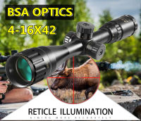 ขอบเขตการล่าสัตว์ปืนไรเฟิลขอบเขต แท้ค่ะHigh Shock Proof Scope BSA 4-16x44 AOE ยุทธวิธี riflescope optic sight ไม่พอใจก็สามารถขอคืนเงินได้ แถม - กระบังแสง 11 มม./ 20 มม.ขายึดติดตั้ง