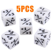 【✆】 5ชิ้นลบ + 1/+ 1 Dices สีขาวลูกเต๋านับสำหรับการเล่นเกมเมจิกเกม MTG เกมที่น่าสนใจกิจกรรมกลางแจ้งเครื่องมือ