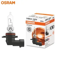 (Premium car) OSRAM 9005 HB3 12V 60W P20d Original ไฟหน้ารถฮาโลเจนหลอดไฟอัตโนมัติ3200K โคมไฟมาตรฐาน OEM คุณภาพ Made In USA (เดี่ยว)