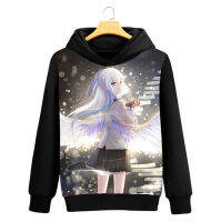 Angel Beats การ์ตูน Hooded Sweatshirt สำหรับผู้ชายผู้หญิงผู้หญิงอะนิเมะแขนยาว Hoodie เสื้อกันหนาว Outerwear เสื้อผ้าโพลีเอสเตอร์ WY1 Hoodies